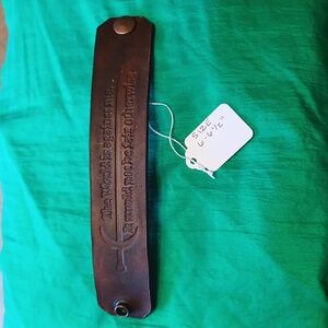 Handmade leather bracelet 6-6.5"